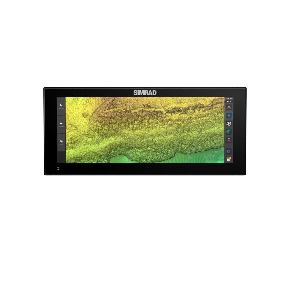 Simrad NSX Ultrawide GPS Chartplotter/Fishfinder, SolarMAX IPS Touchscreen, NMEA 2000, Wi-Fi, C-MAP Discover X Chart Card
