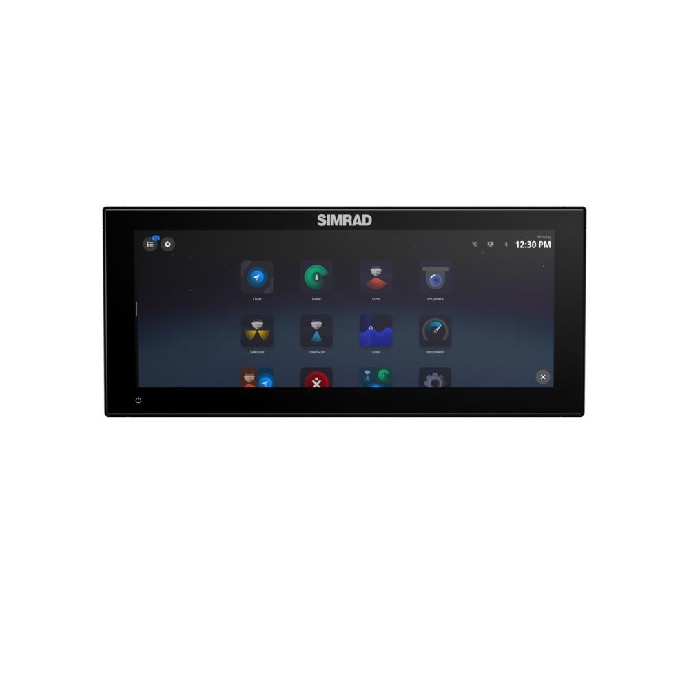 Simrad NSX Ultrawide GPS Chartplotter/Fishfinder, SolarMAX IPS Touchscreen, NMEA 2000, Wi-Fi, C-MAP Discover X Chart Card