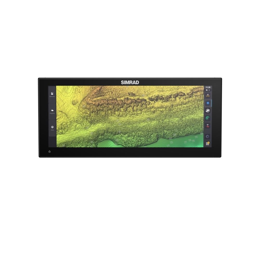 Simrad NSX Ultrawide GPS Chartplotter/Fishfinder, SolarMAX IPS Touchscreen, NMEA 2000, Wi-Fi, C-MAP Discover X Chart Card