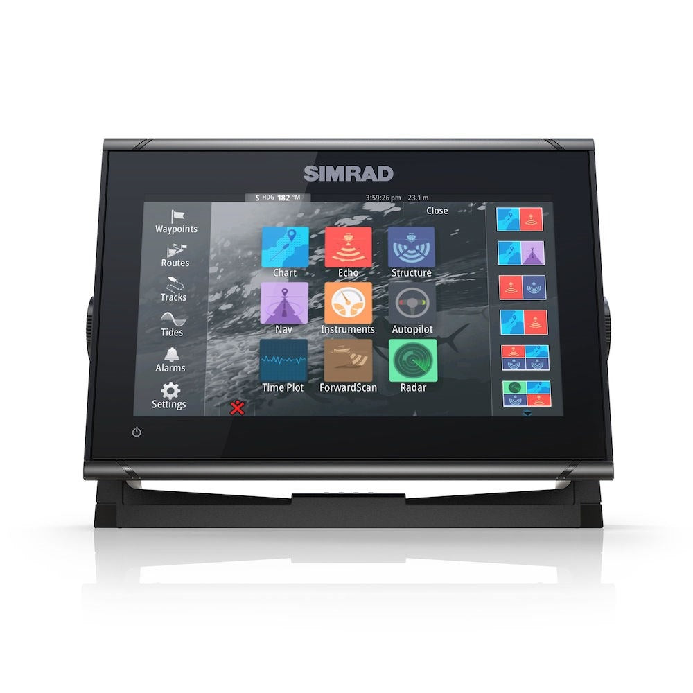Simrad GO Fishfinder/Chartplotter Combo, C-MAP DISCOVER Charts, Touchscreen, GPS, NMEA 2000, Wi-Fi