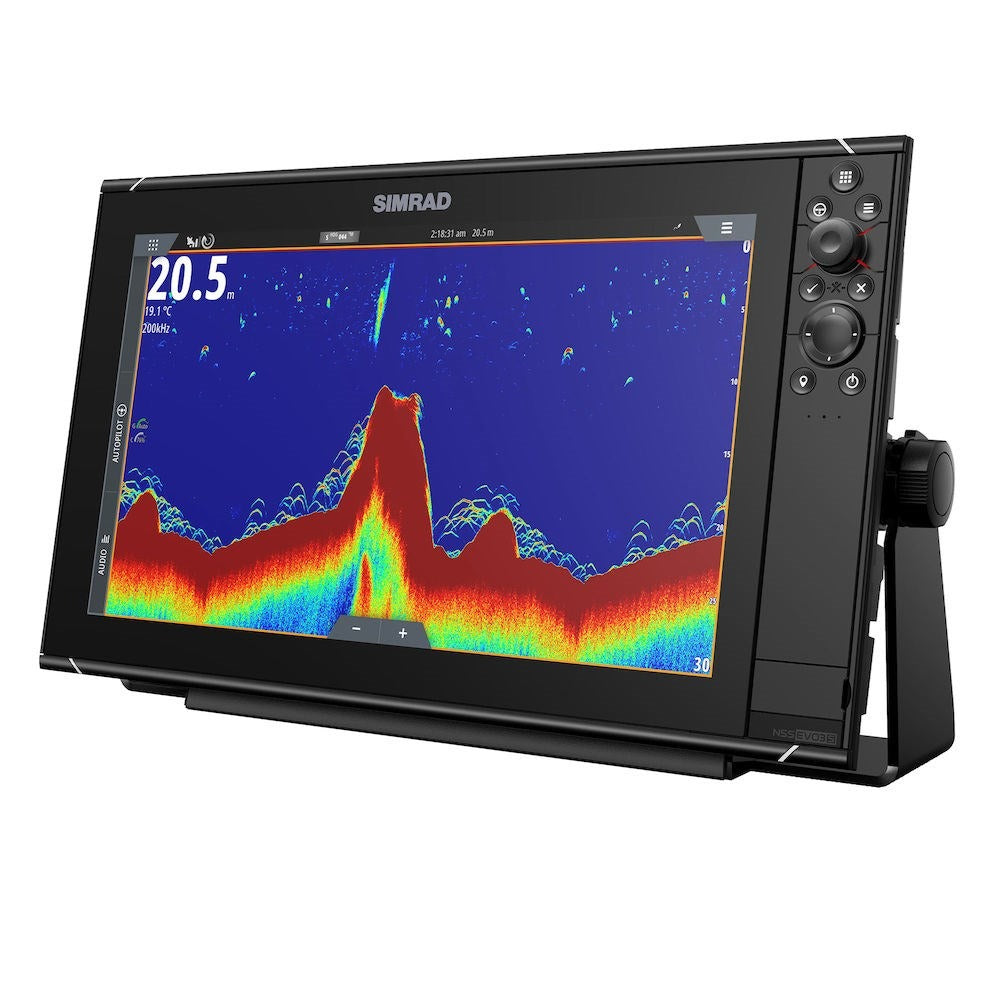 Simrad NSS evo3S Chartplotter/Fishfinder MFD, C-MAP US Enhanced Charts, 1kW CHIRP Sonar, NMEA 2000