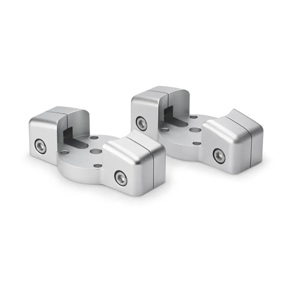 JL Audio Mount Fixture for Enclosed Tower Speaker, For ETXv3 Enclosures, Marine-Grade Aluminum, Clear Anodized Finish, Sold in Pairs