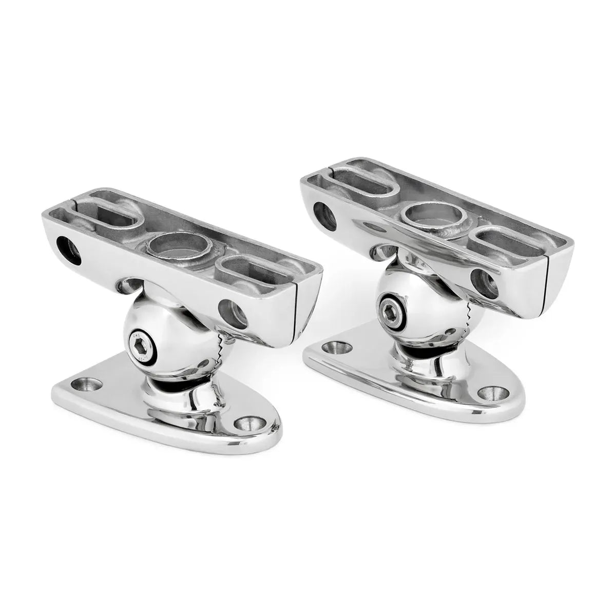 JL Audio Mount Fixture for Enclosed Tower Speaker, For ETXv3 Enclosures, Marine-Grade Aluminum, Clear Anodized Finish, Sold in Pairs