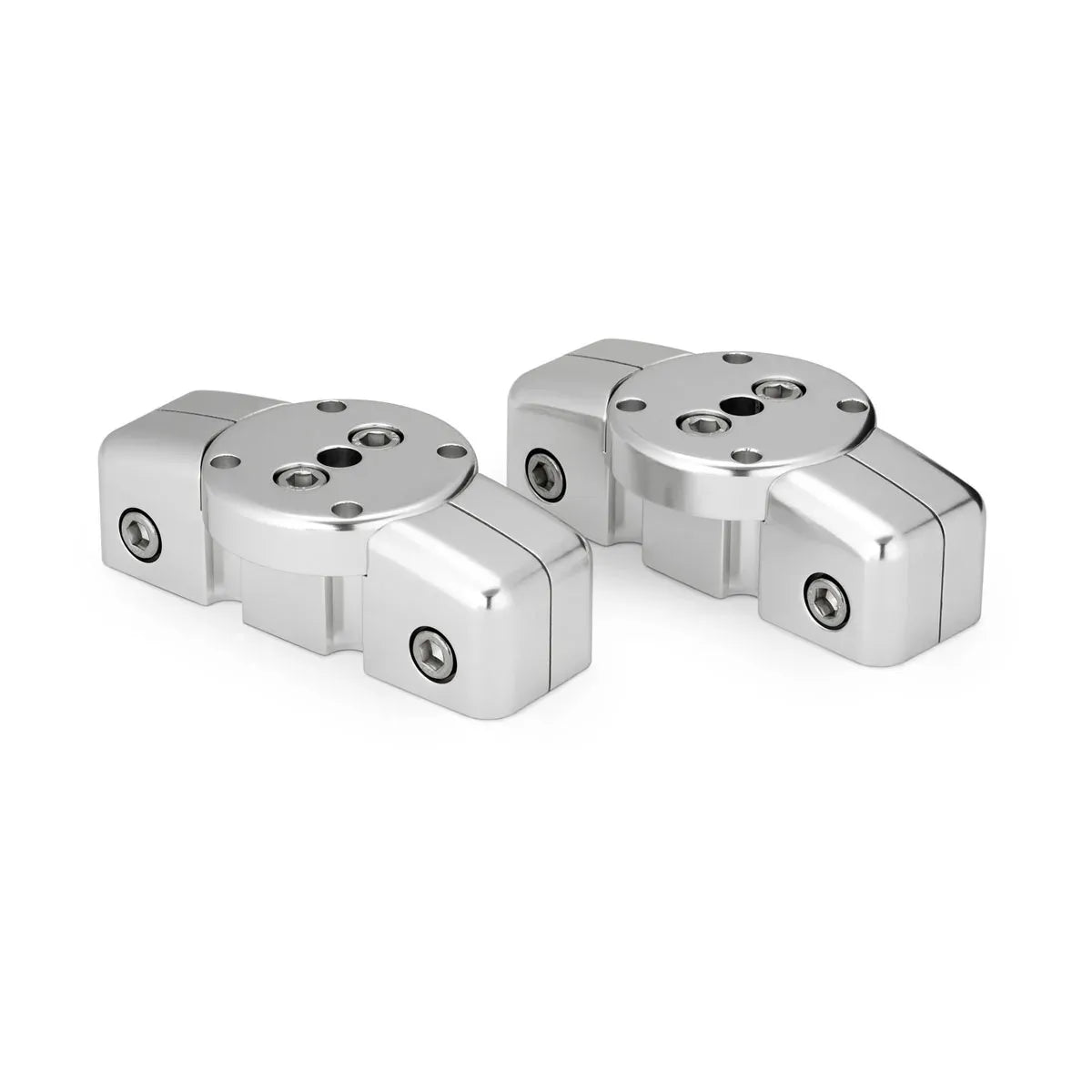 JL Audio Mount Fixture for Enclosed Tower Speaker, For ETXv3 Enclosures, Marine-Grade Aluminum, Clear Anodized Finish, Sold in Pairs