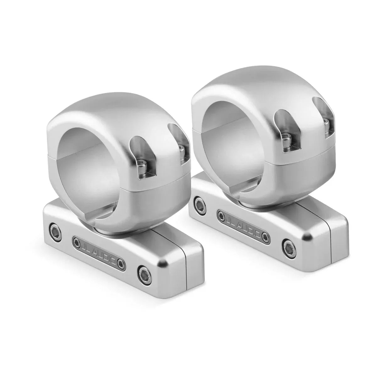 JL Audio Mount Fixture for Enclosed Tower Speaker, For ETXv3 Enclosures, Marine-Grade Aluminum, Clear Anodized Finish, Sold in Pairs