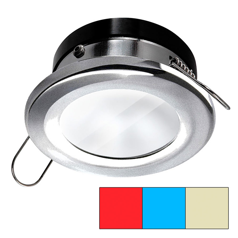 i2Systems Apeiron A1120 Tri-Light LED Recessed Downlight, 9-30V DC, IP67, Spring Clip Mount