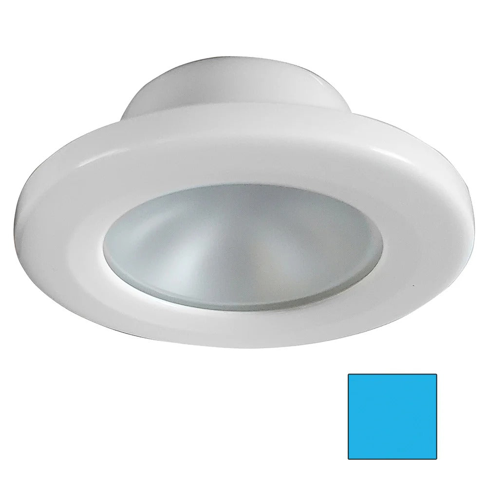 i2Systems Apeiron A3100Z Screw Mount LED Downlight, 9-30V DC, IP67, 3.5 in Round, 90 Deg Beam, Stainless Steel, Removable Bezel