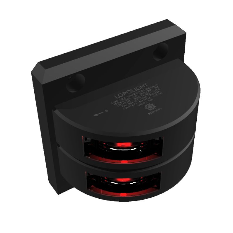 Lopolight Series 301-002 LED Port Sidelight, 2 NM, Vertical Mount, 10-32V DC, IP68