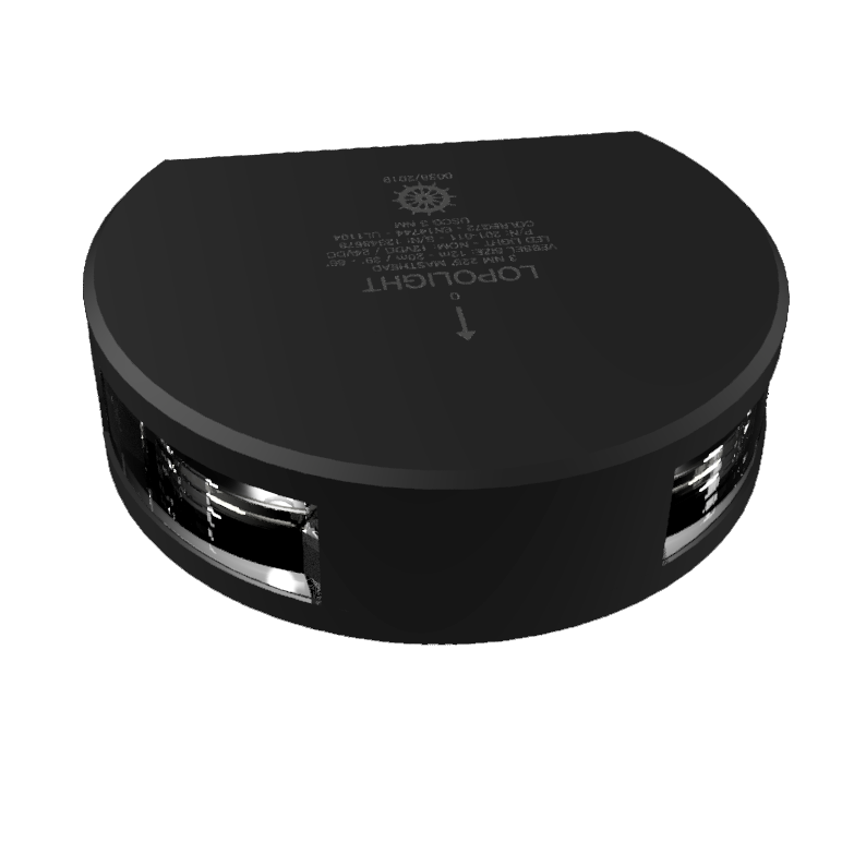 Lopolight Series 201-011 LED Masthead Light, Vertical Mount, 225 Deg White Beam, 3NM, 10-32V DC, IP68