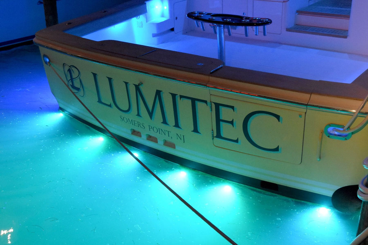 Lumitec SeaBlazeX2 LED Underwater Light, 10-30V, IP68, 6000+ Lumens, 60W, Surface Mount, 3.8in Diameter, No External Drivers