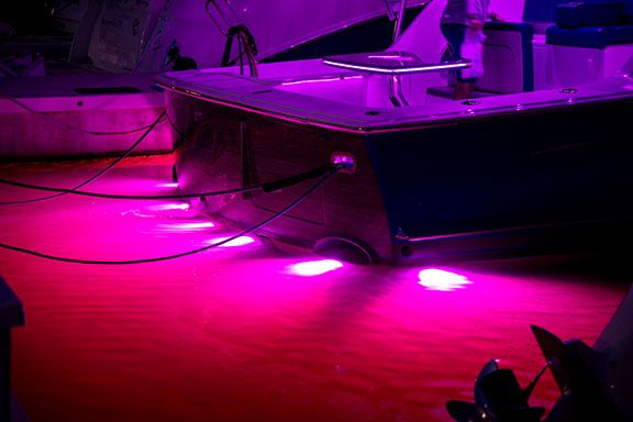 Lumitec SeaBlaze Typhoon Through-Hull Underwater LED Light, Bronze Housing, 10-30V DC, IP68, 10,000+ Lumens