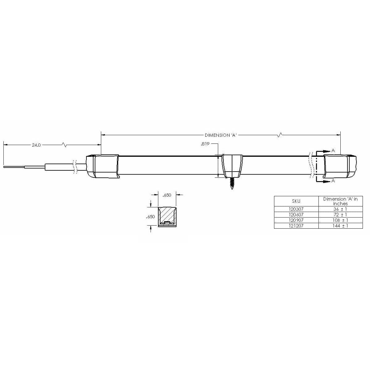 Lumitec Moray Flex Strip Light, RGBW, 2-Wire, 10-16V, IP67