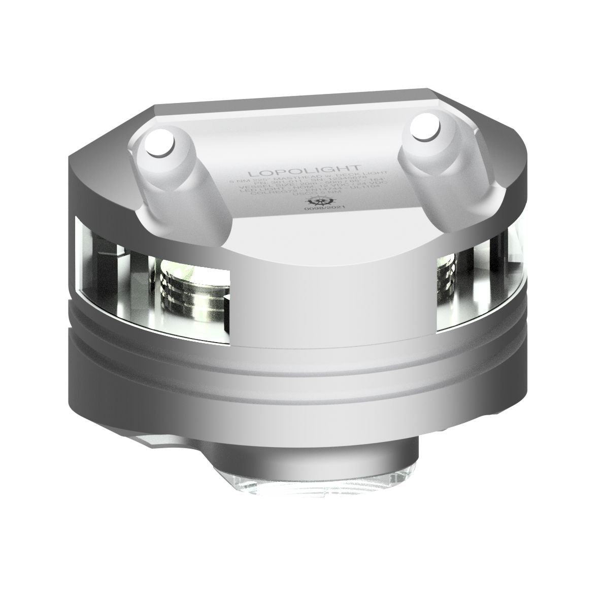 Lopolight 201-011 Masthead Light with 6W Decklight, 3NM 225 Deg, Vertical Mount, 10-32VDC, IP68