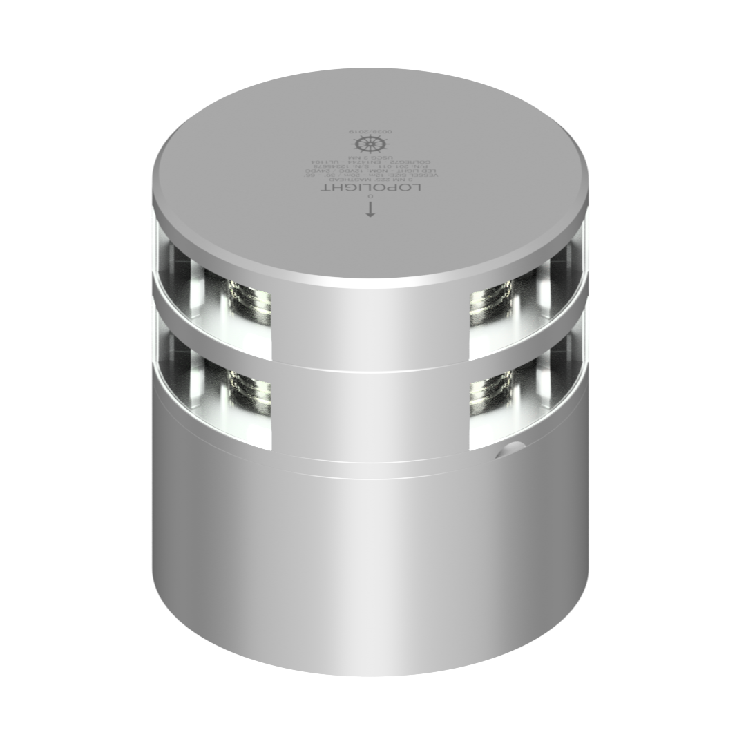 Lopolight 301-011 LED Masthead Light, 5 NM, Horizontal Mount, 10-32V, IP68