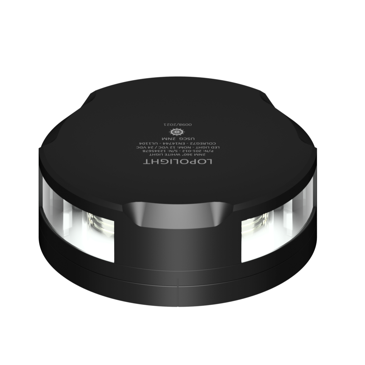 Lopolight 200-012 Anchor Light, 2 NM, Horizontal Mount