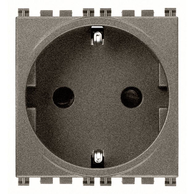 Vimar Arké 19208 SICURY SCHUKO Socket Outlet, 16A 250V, 2-Module, IP20