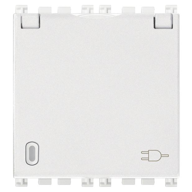 Vimar Arké 19208 SICURY SCHUKO Socket Outlet, 16A 250V, 2-Module, IP20