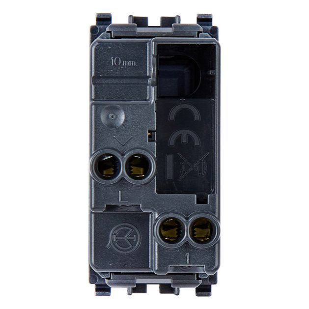 Vimar Eikon Push Button Switch, 1P NO, 10A, 250V, Illuminable, IP40