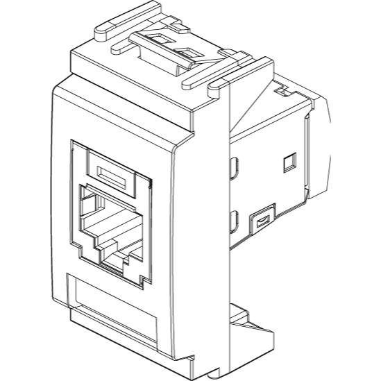 Vimar Netsafe RJ45 Cat5e Socket Outlet, Panduit MINI-COM, T568A/B