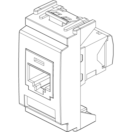 Vimar Netsafe RJ45 Cat5e Socket Outlet, Panduit MINI-COM, T568A/B