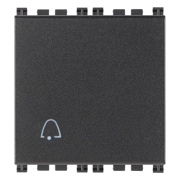 Vimar Arké Push Button, 1P NO, 10A 250V, Lightable, IP40