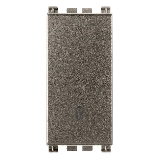 Vimar Arké Push Button, 1P NO, 10A 250V, Lightable, IP40