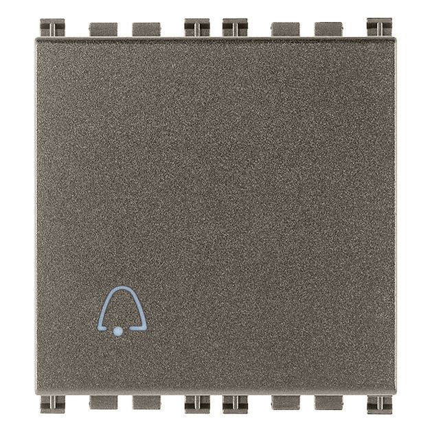 Vimar Arké Push Button, 1P NO, 10A 250V, Lightable, IP40
