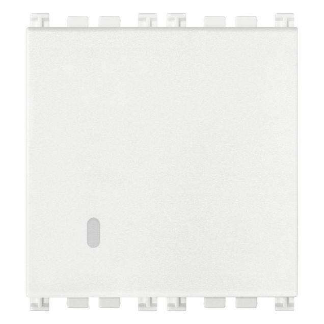 Vimar Arké Push Button, 1P NO, 10A 250V, Lightable, IP40