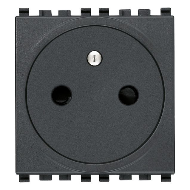 Vimar Eikon SICURY French Standard Socket Outlet, 2P+E 16A 250V, 2-Module