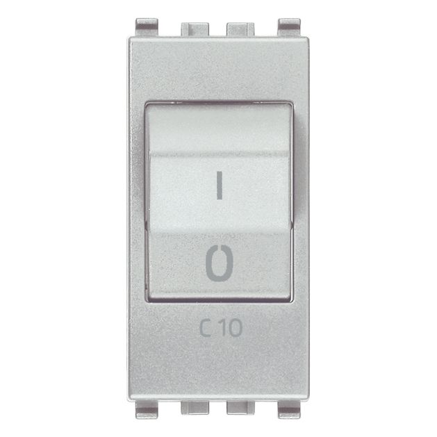 Vimar Eikon Miniature Circuit Breaker, 1P+N, C Curve, 120-230V AC, 50-60 Hz, IP40, 1 Module