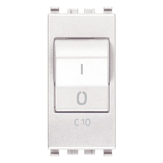 Vimar Eikon Miniature Circuit Breaker, 1P+N, C Curve, 120-230V AC, 50-60 Hz, IP40, 1 Module