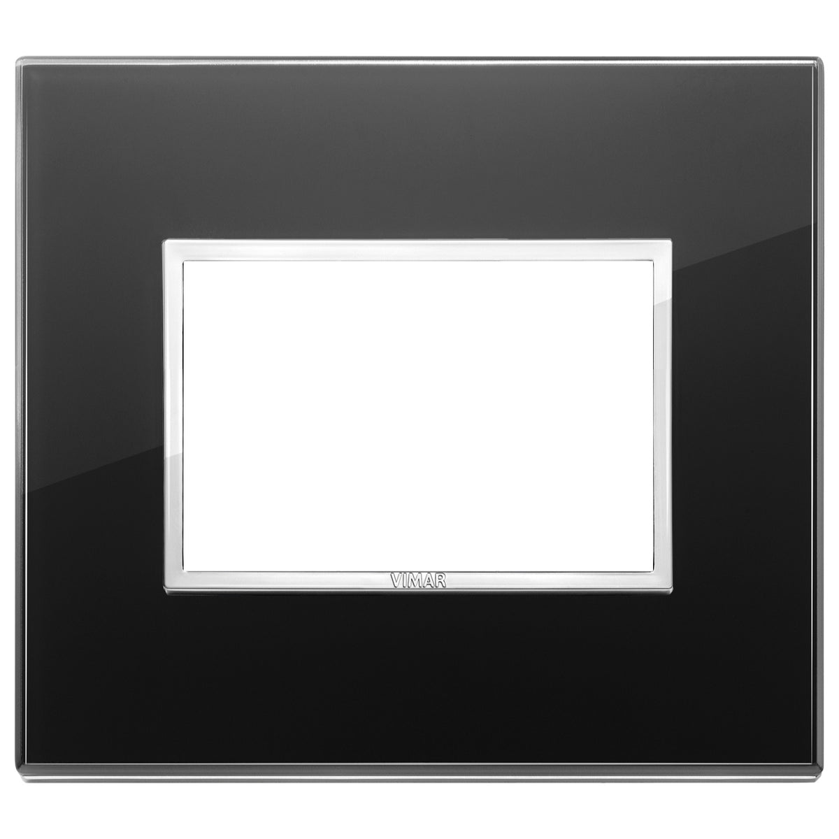 Vimar Eikon EVO 21653 Cover Plate, 3-Module, Clamp Fixing, For Support 21613