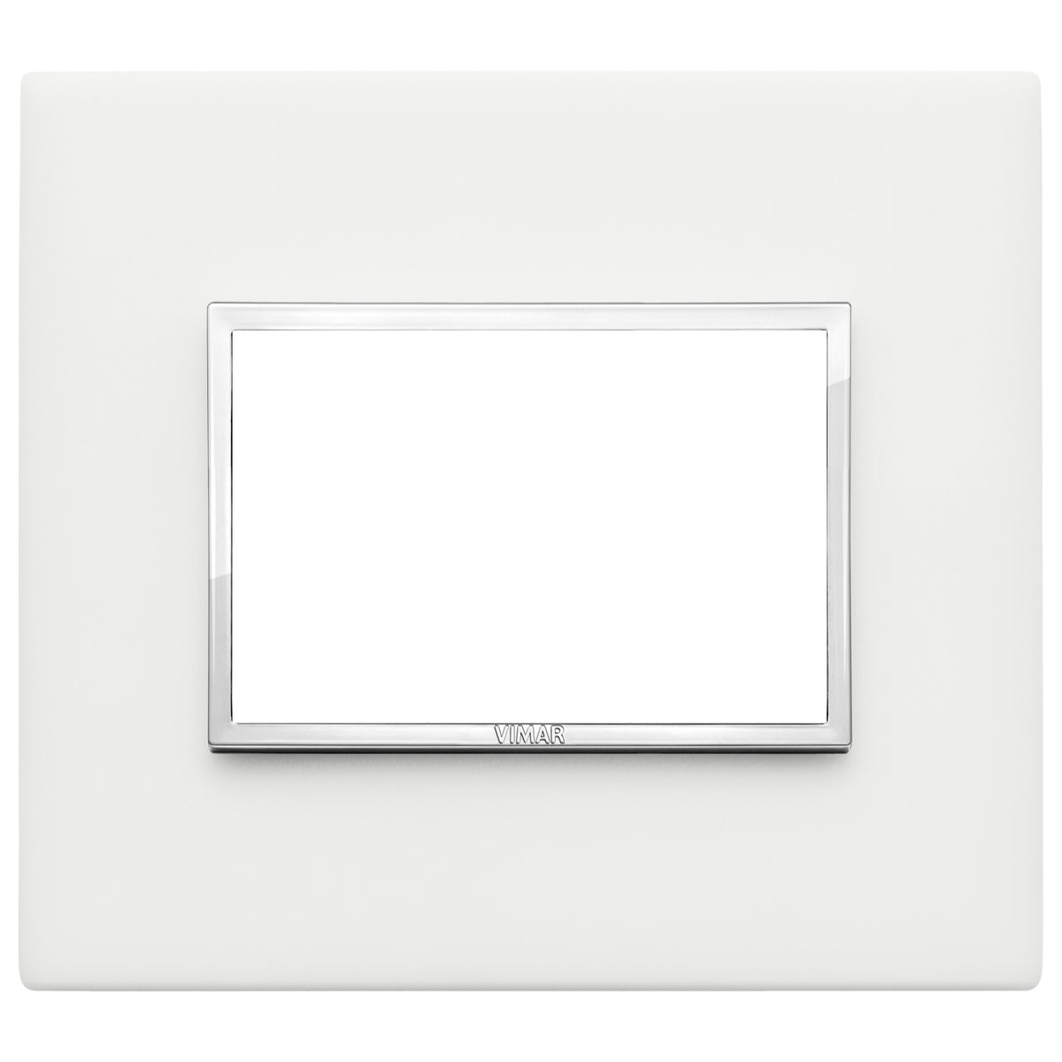 Vimar Eikon EVO 21653 Cover Plate, 3-Module, Clamp Fixing, For Support 21613