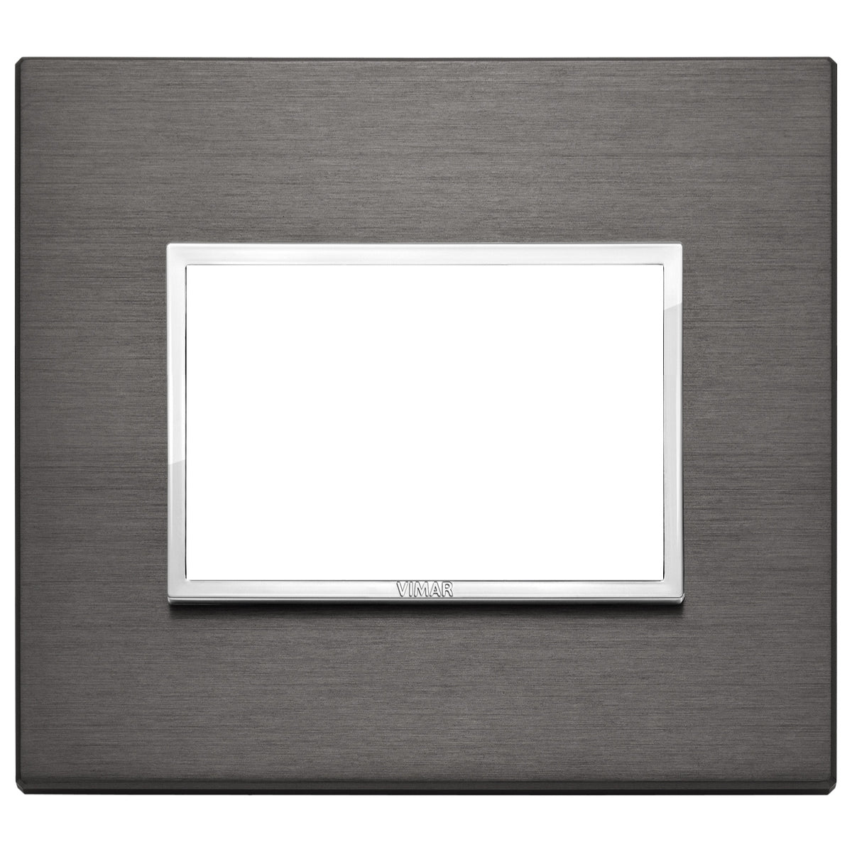 Vimar Eikon EVO 21653 Cover Plate, 3-Module, Clamp Fixing, For Support 21613
