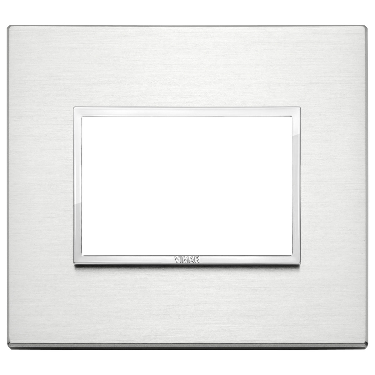 Vimar Eikon EVO 21653 Cover Plate, 3-Module, Clamp Fixing, For Support 21613