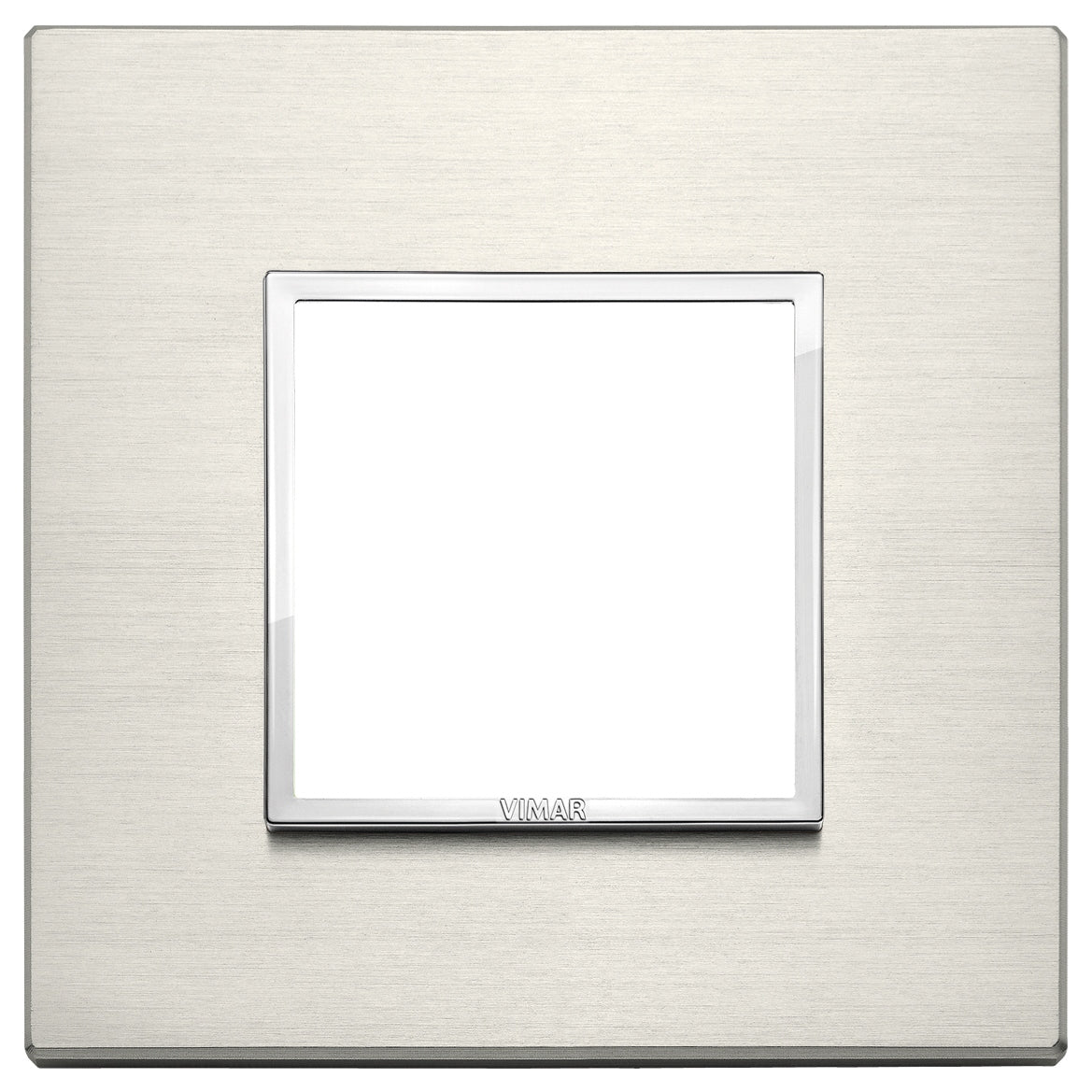 Vimar Eikon EVO 21642 2-Module Cover Plate, Square, Clamp Mount