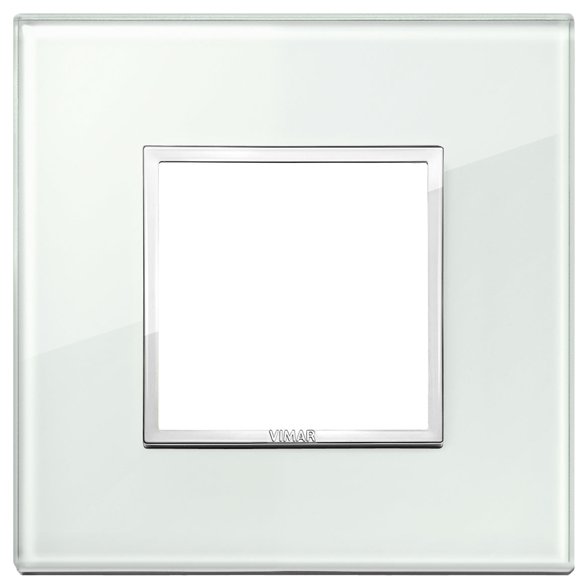 Vimar Eikon EVO 21642 2-Module Cover Plate, Square, Clamp Mount