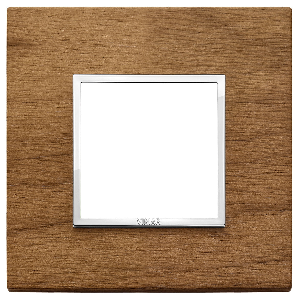 Vimar Eikon EVO 21642 2-Module Cover Plate, Square, Clamp Mount