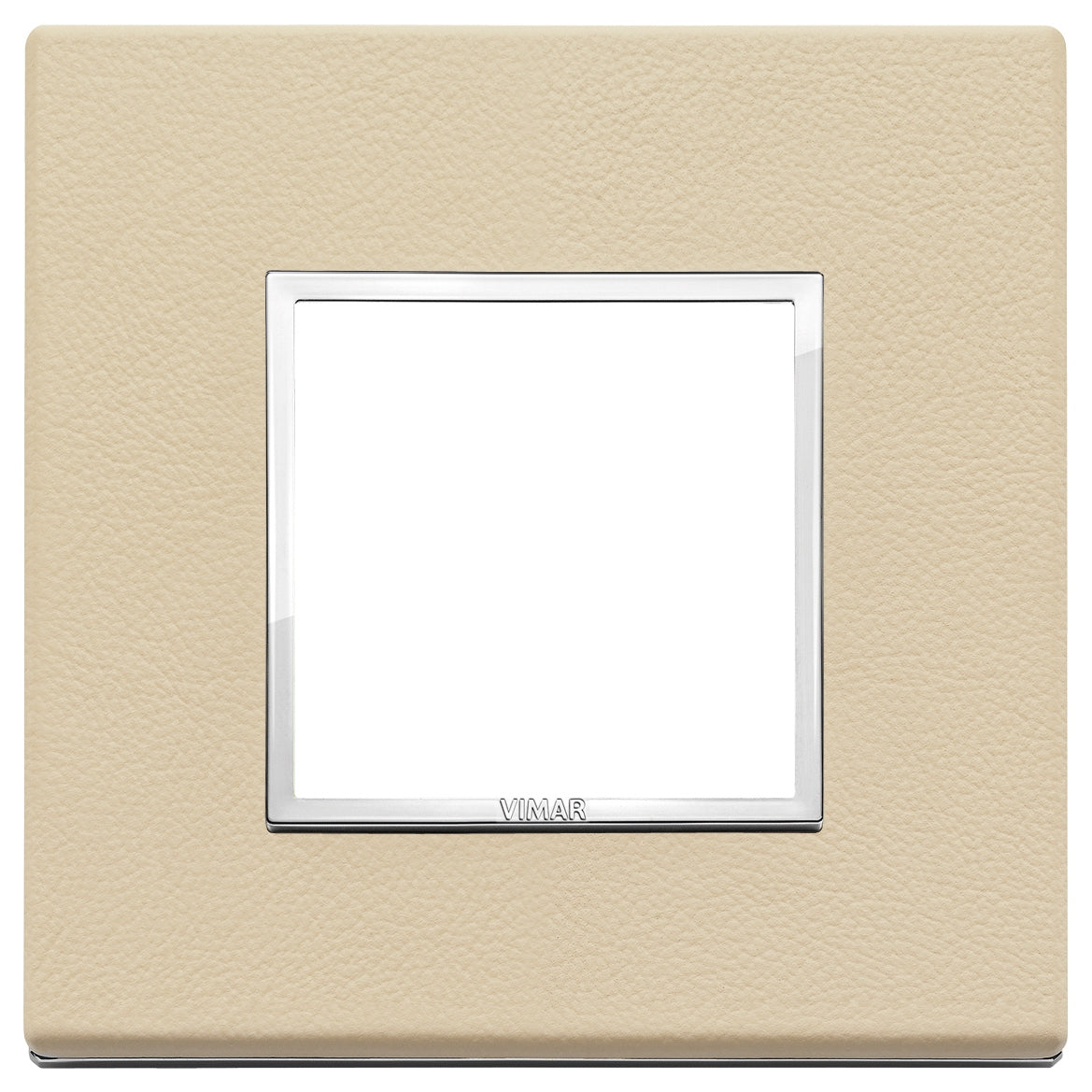 Vimar Eikon EVO 21642 2-Module Cover Plate, Square, Clamp Mount