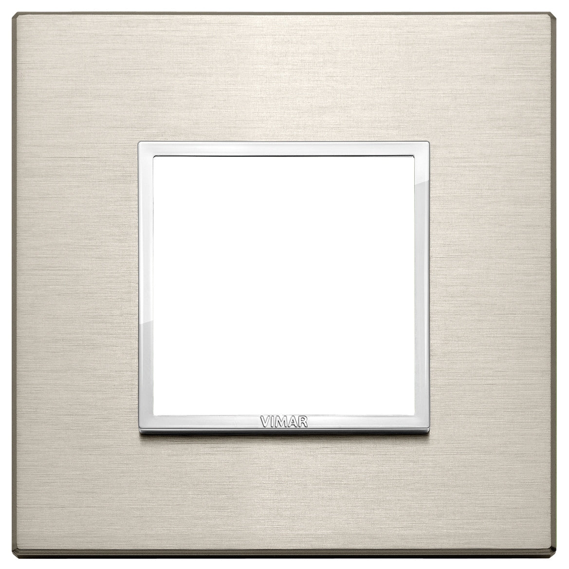 Vimar Eikon EVO 21642 2-Module Cover Plate, Square, Clamp Mount