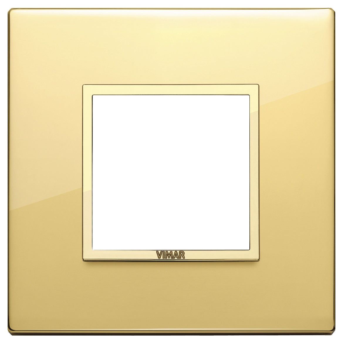 Vimar Eikon EVO 21642 2-Module Cover Plate, Square, Clamp Mount