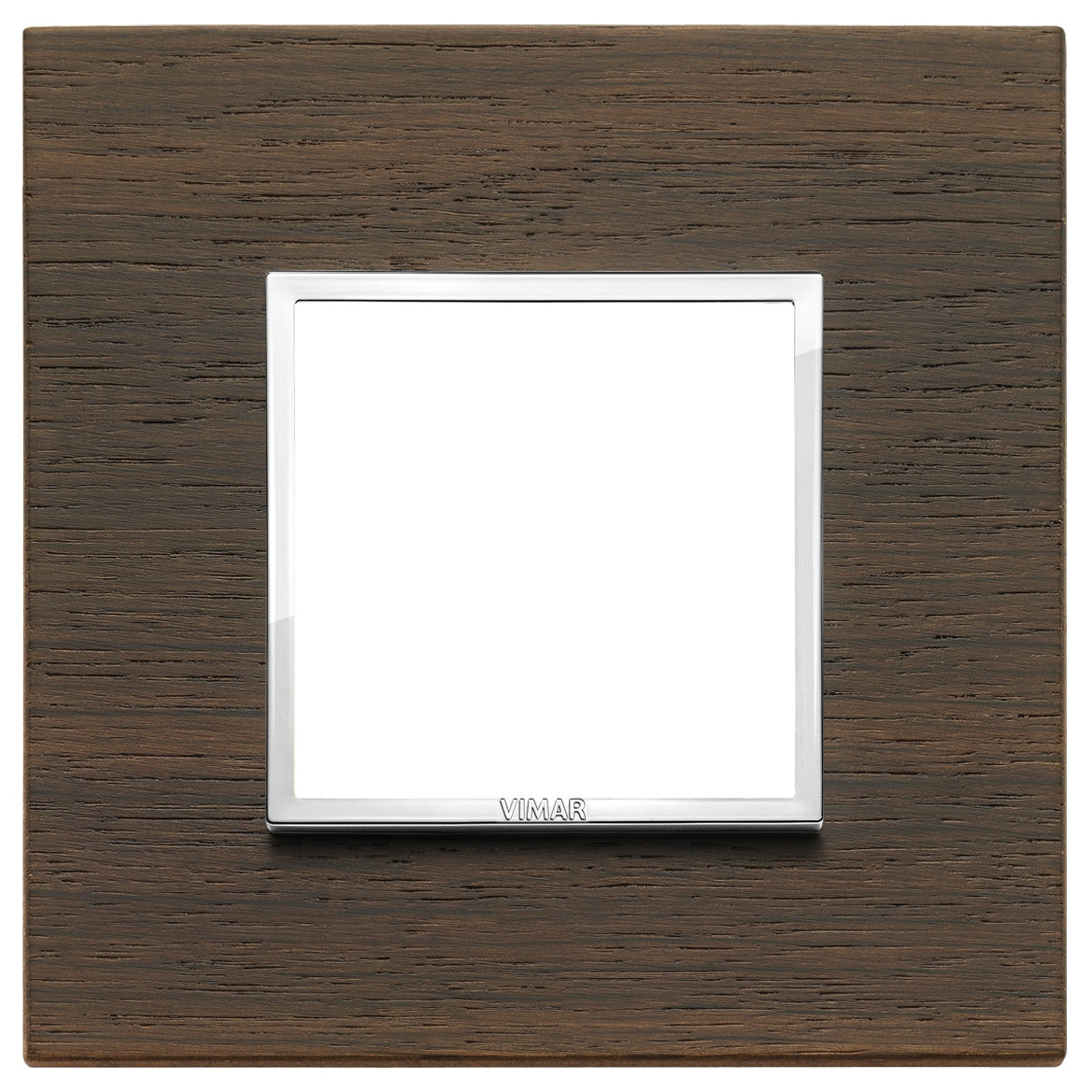 Vimar Eikon EVO 21642 2-Module Cover Plate, Square, Clamp Mount