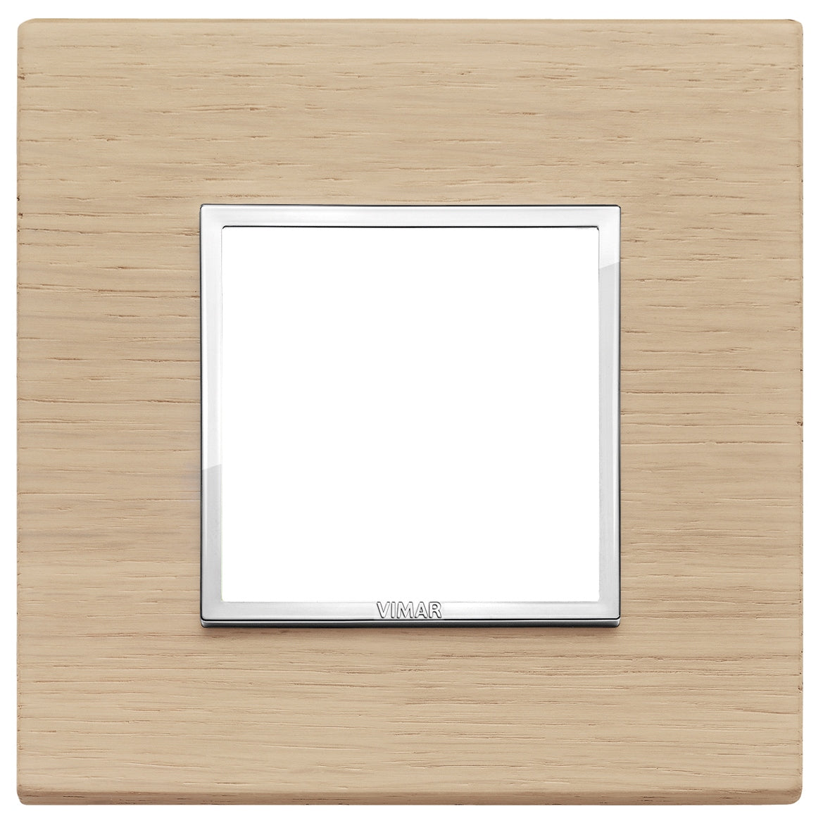 Vimar Eikon EVO 21642 2-Module Cover Plate, Square, Clamp Mount