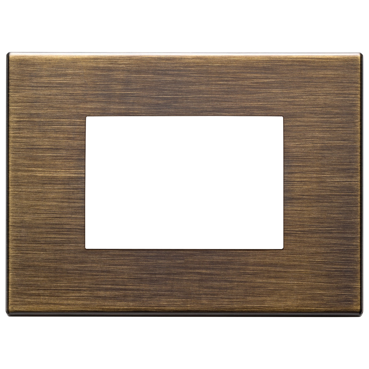 Vimar Eikon Exé 3-Module Cover Plate, 122 x 90 mm, Horizontal/Vertical Mount