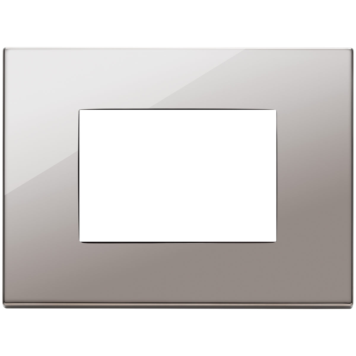 Vimar Eikon Exé 3-Module Cover Plate, 122 x 90 mm, Horizontal/Vertical Mount