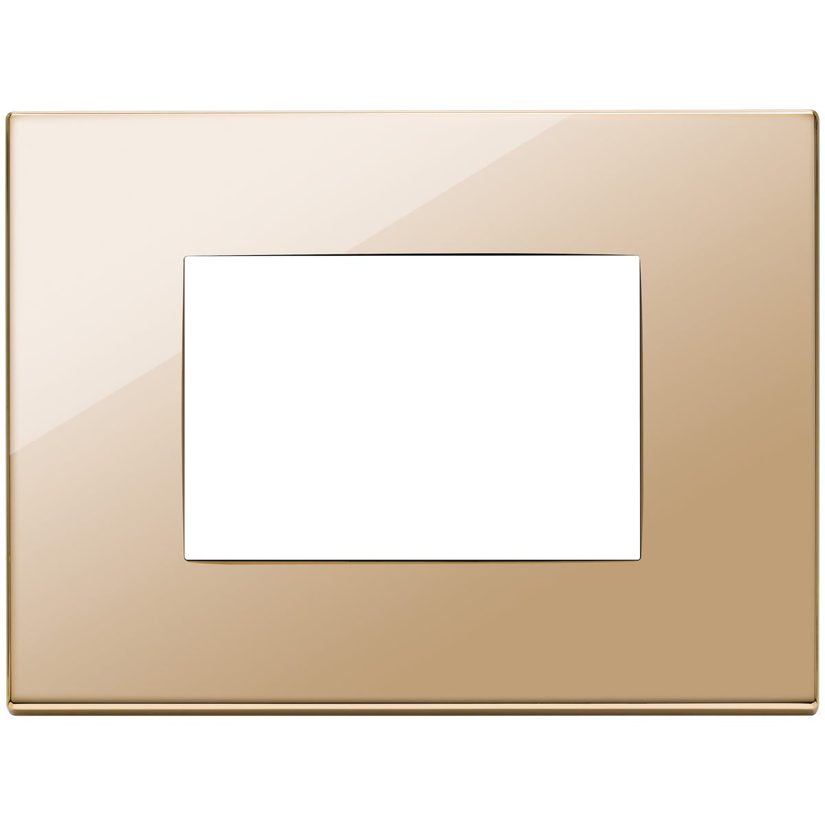 Vimar Eikon Exé 3-Module Cover Plate, 122 x 90 mm, Horizontal/Vertical Mount