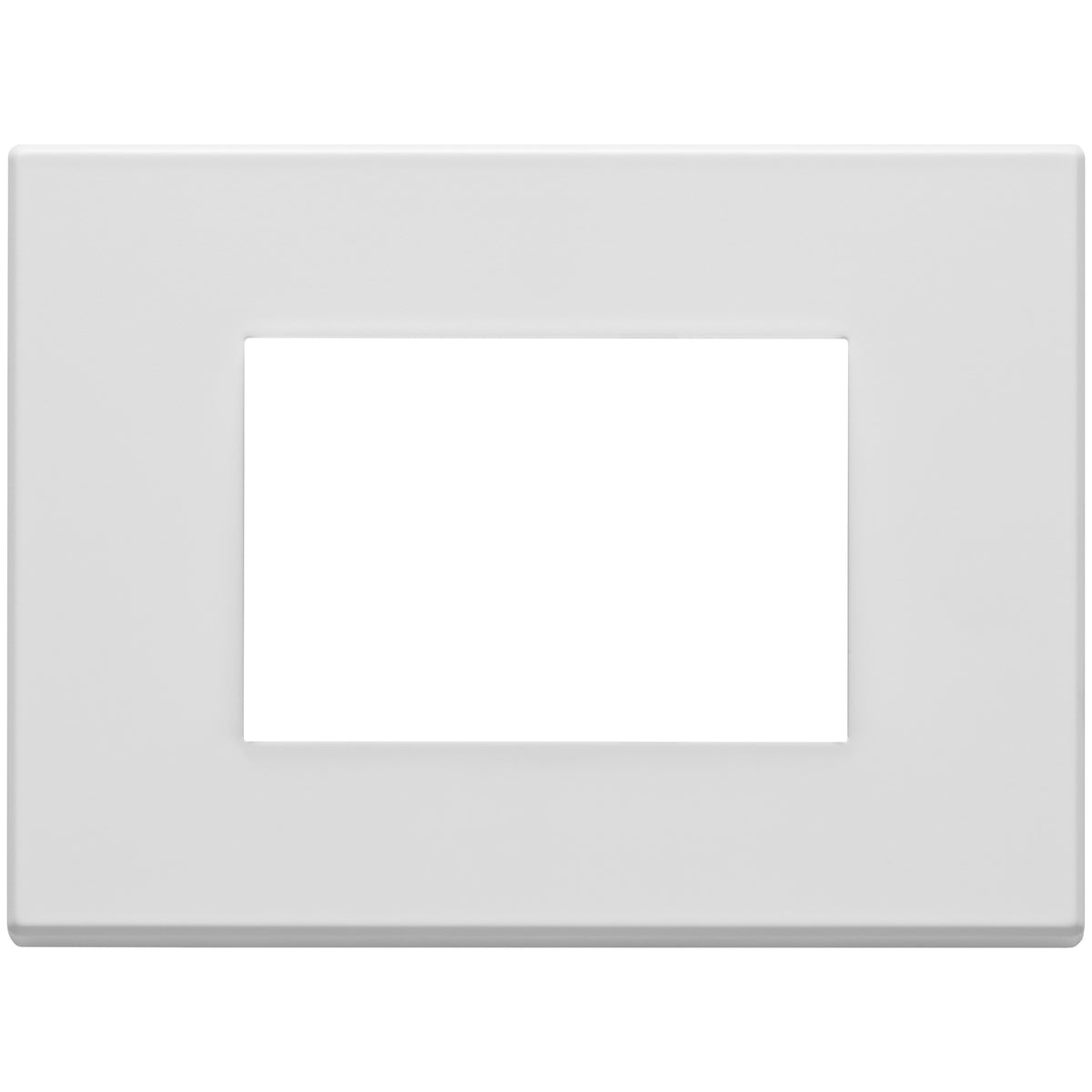 Vimar Eikon Exé 3-Module Cover Plate, 122 x 90 mm, Horizontal/Vertical Mount