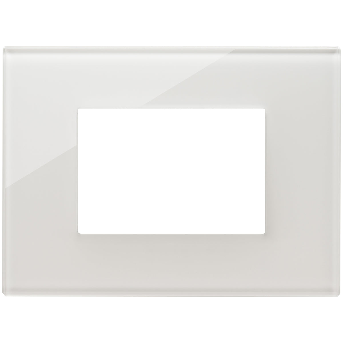 Vimar Eikon Exé 3-Module Cover Plate, 122 x 90 mm, Horizontal/Vertical Mount