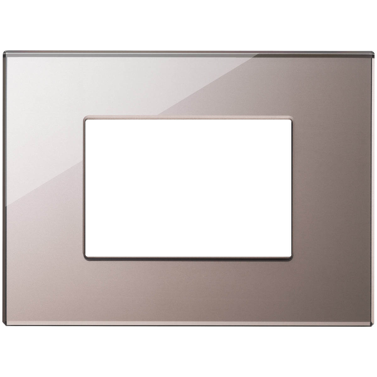 Vimar Eikon Exé 3-Module Cover Plate, 122 x 90 mm, Horizontal/Vertical Mount