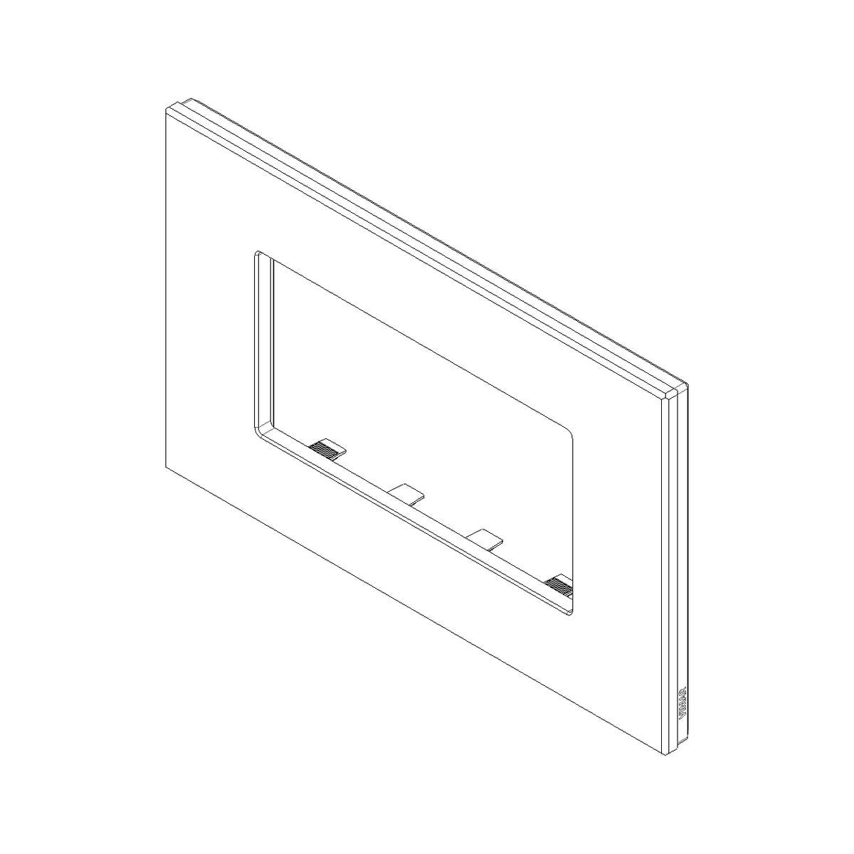 Vimar Eikon EXÉ 4-Module Cover Plate, 144.5 x 90 mm